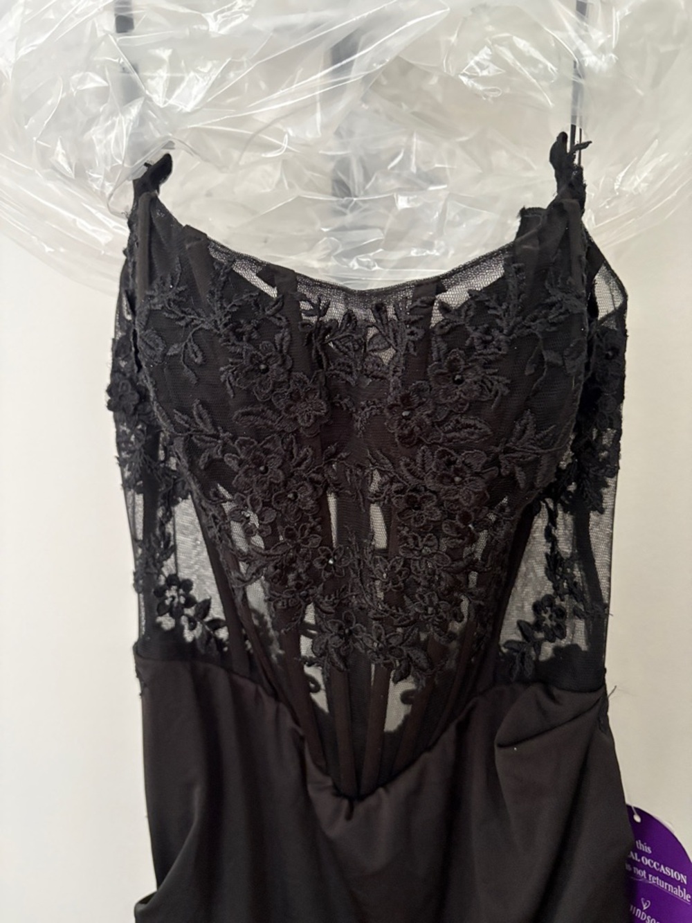 Windsor Black Lace Bodice Maxi Dress - Picture 5 of 5